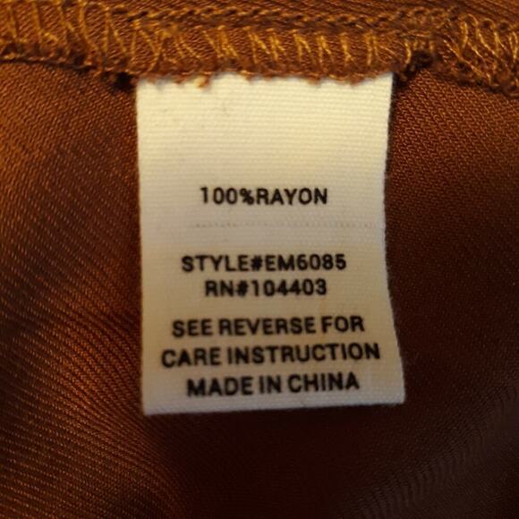 Fun Womens Shirt Large Puffed Dots Tank Top Sleeveless Brown Sz Large - Picture 8 of 10